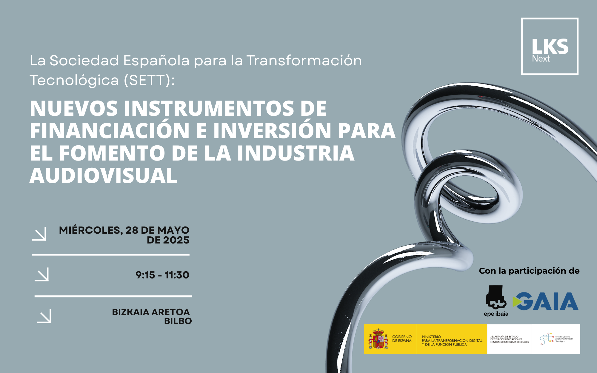 SETT y Spain Audiovisual Hub: instrumentos de financiación para el sector